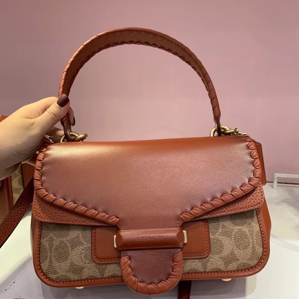 coach Cody Shoulder Bag In Signature Canvas With Whipstitch
